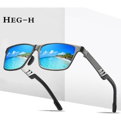 Real HD Polarized Sunglasses Men Rectangle Retro Brand Design Driver Shades Male Vintage Sun Glasses Mirror Summer UV400 Oculos