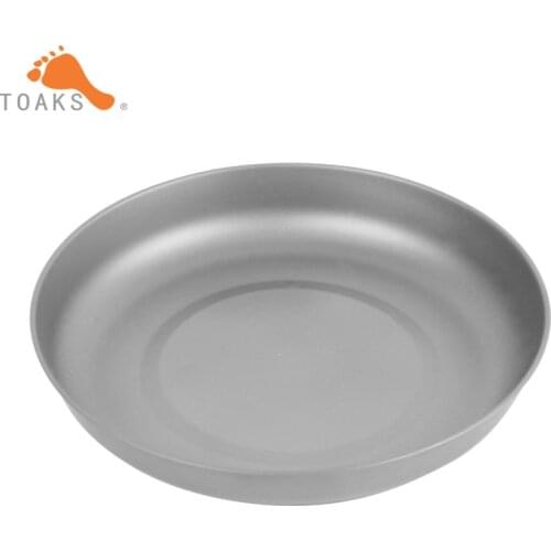 TOAKS 0.4 thickness Ultralight Titanium Plate Outdoor Camping Tableware Picnic dish plate