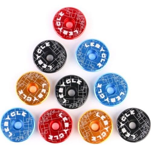 Bicycle 28.6 mm Headset Top Cap Titanium Bolt MTB Bike Headset Top Cap Fits 1-1/8" Rods and Fork Mountain Bike, Road Bike