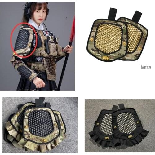 1 Pair Tactical Vest Sport Tactical Vest Universal Stainless Steel Metal Shoulder Protection