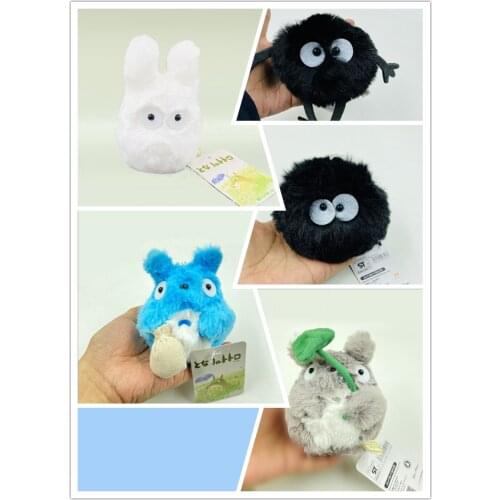 10/Lot My Neighbor TOTORO Dust Soot White Totoro 12CM Plush Keychain Pendant Soft Gifts For Anime Cartoon Dolls Stuffed Toys