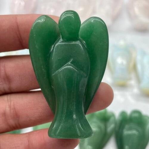 25-75mm Hand carved Donglin Jade Ying crystal Reiki angel home decoration chakra meditation