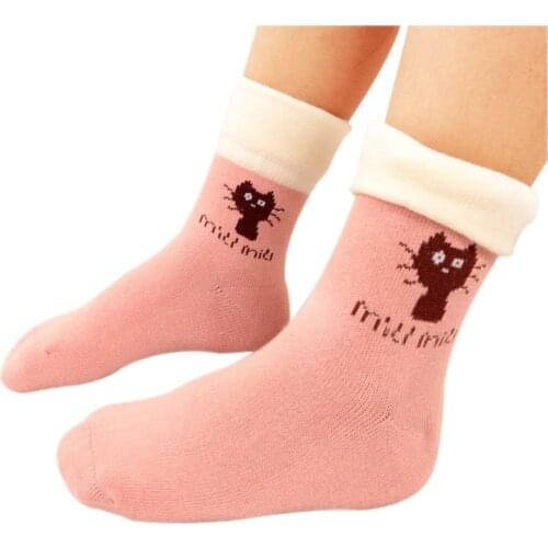 5 pairs /1 lot spring kids socks cotton cartoon cat design Flanging fashion children socks for girls 3-12 year girls socks