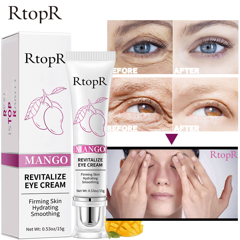 RtopR Mango Peptide Wrinkle Eye Serum Anti-Puffiness Dark Circle Anti-Aging Moisturizing Beauty Face Lift Firming Eye Cream