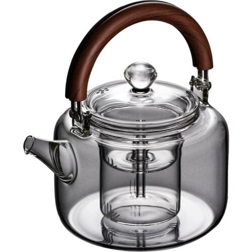 Borosilicate glass steaming teapot pure handmade tea pot electric pottery stove cooker set household large capacity water kettle