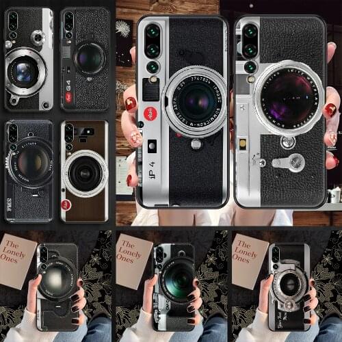 Steampunk Camera Phone case For Huawei P Mate P10 P20 P30 P40 10 20 Smart Z Pro Lite 2019 black luxury waterproof fashion funda