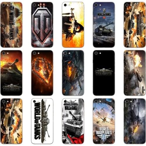91DD world of tanks Soft Silicone Cover Case for iphone 5 5s se 6 6s 8 plus 7 7 Plus X XS SR MAX case