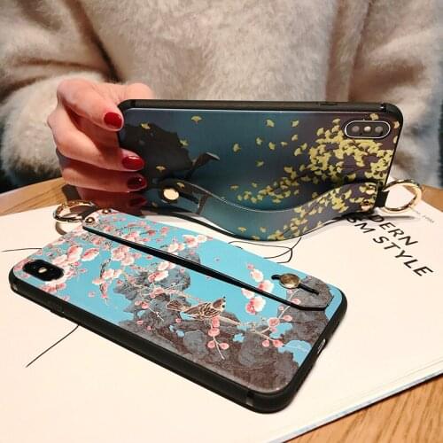 Wrist Strap Kickstand Case For Samsung Galaxy S9 S8 Plus Note 9 8 J4 J6 A6 A8 Plus 2018 TPU Cases Finger Ring Coque Back Cover