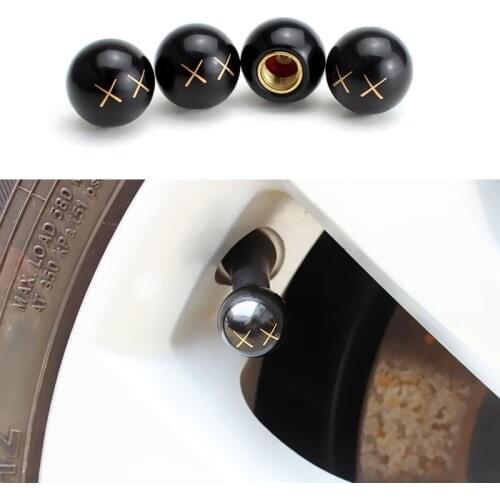 4Pcs Wheel Tire Air Valve Caps Ball Simple Dust Theftproof Auto Truck Bike ATV Car Van Dustproof Tyre Cover Hot Selling Tools