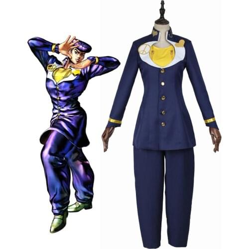 JoJos Bizarre Adventure Josuke Higashikata Cosplay Costume Custom Made Any Size