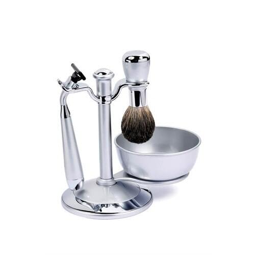 Lionesse Shaving Brush Set 9013 Metallic Gray