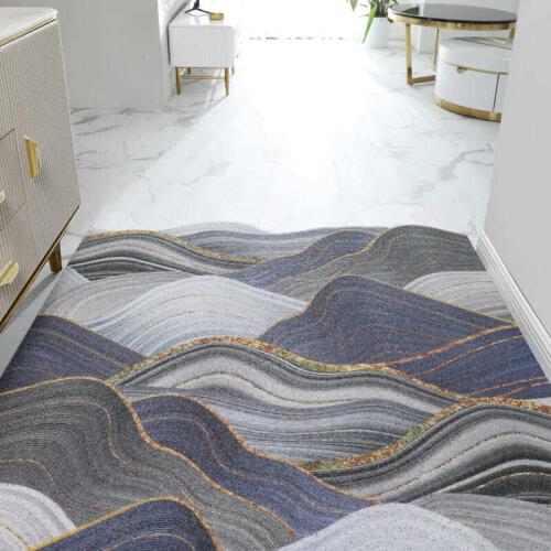 Bedroom Non-Slip Door Mat Carpet Living Room Hallway Bedroom Entrance Mats Carpet Simple Pattern Non-Slip Hexagon Door Mat