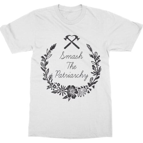 New 2019 Hot Summer Casual Printing Smash the Patriarchy Revolution Protest March Feminist Voice Progress Tee Shirt