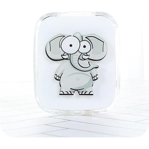 Hot Sale Cartoon Cute Animal Portable With Mirror Contact Lens Case for Lovers Gift Contact Lenses Box