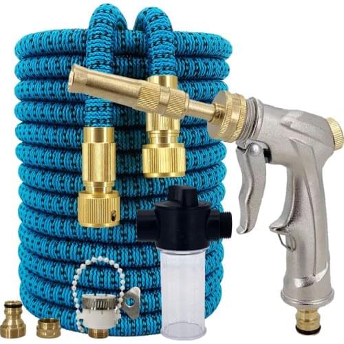 Garden Hose Adjustable High Pressure Water Gun Flexible Spray Expansion Hose Energy Saving Car Wash Hose Garden Plants Watering