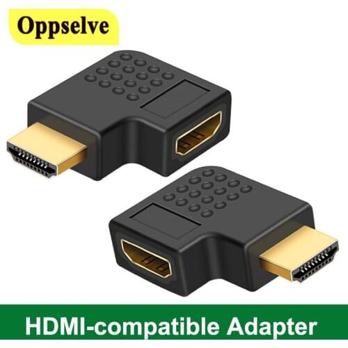 HDMI-compatible Adapter Male To Female 360 180 Degree Right Left Up Down Converter Adapter For PS4 Projetor HDTV Laptop Monitor