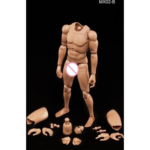 1:6 Scale Soldier Male Body Mx02 Body Shape Similar To Ht Ttm21 Resin Pvc Material Doll Body 12-inch Action Figure Costume Model