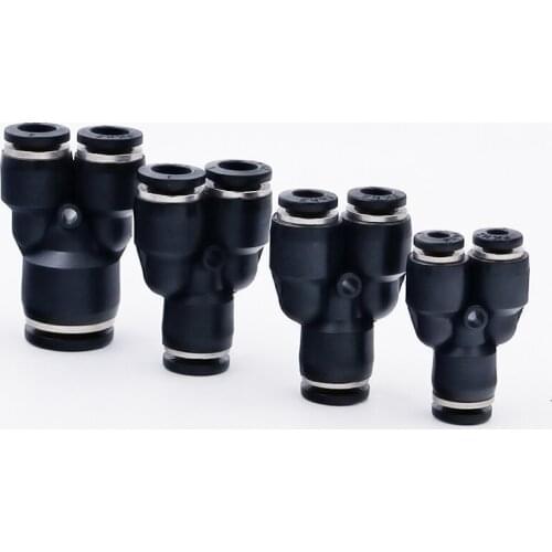 5pcs PWY 4/6/8/12mm OD Hose Tube One Touch Push Into Straight Gas/water Fittings Plastic Quick Connectors Fitting Air Pneumatic