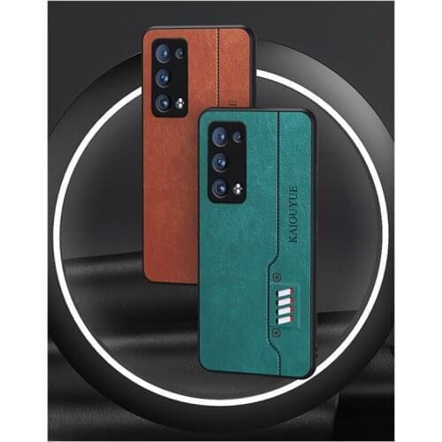 50Pcs/Lot PU Leather Soft Edge Phone Case For OPPO Realme X7 Pro Ultra V13 Q3 8 GT V11 V15 5G A15 Find X3 Cover Coque