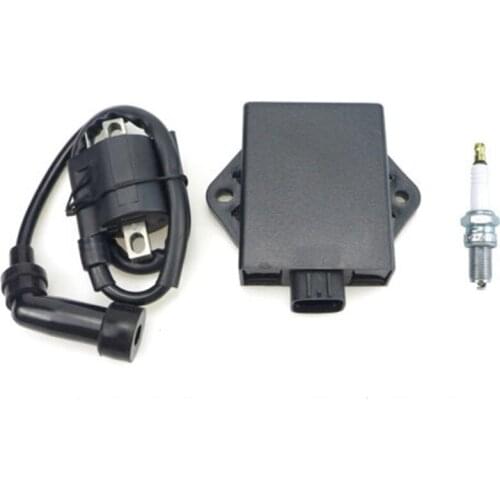 For Arctic Cat Atv 300 2x4 4x4 1998-2005 Cdi Module Ignition Coil Spark Plug 3530024,3530011 3290019B40,32900-19B50