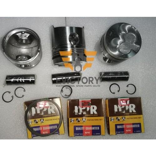For ISUZU 3AD1 3AB1 rebuild overhaul kit piston + ring + cylinder gasket