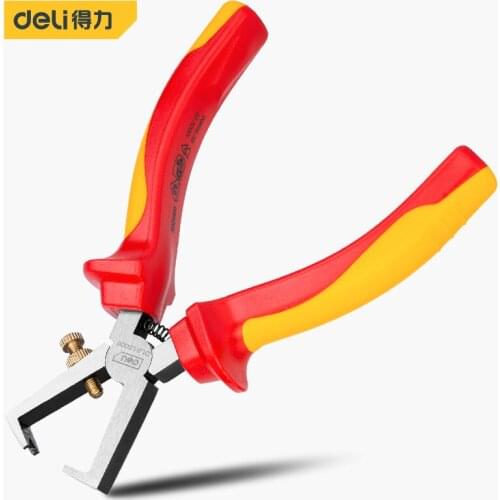Deli Multifunction Crimper Cable Pliers 6'' Automatic Wire Stripper Stripping Tools Crimping Pliers Terminal Popular Hand Tools