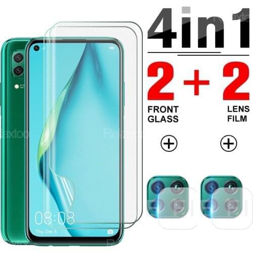 4 in 1 Hydrogel Film For Huawei P40 Lite P30 P20 Pro E Mate 40 30 20 P Smart Z 2021 2020 2019 y9a y9s y8p 8 9 y A S Camera Glass