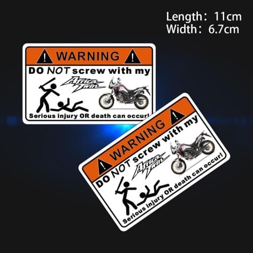 KODASKIN Warning Signs Stickers Decals Sheet Labels for Honda Africa Twin Adventure Sports