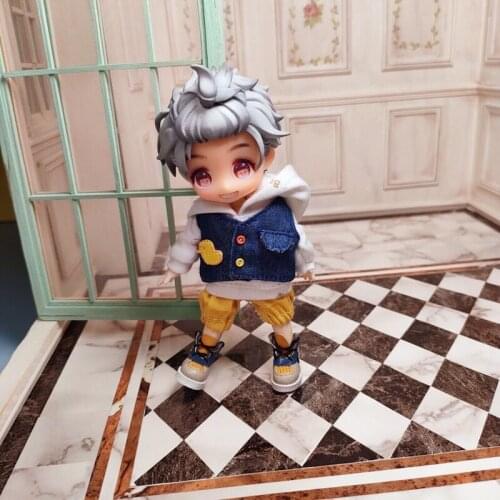 OB11 P9 Baby suit Duck Quack doll clothes Hats+ hoodies+ vests+trousers doll accessories