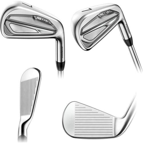 T100 Golf Iron Clubs 3-9P R / S Golf Iron Set, Stretch Head with Head Cover
