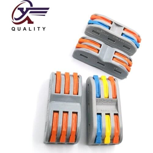 New color mini fast wire connector (10 pieces/batch), universal compact wiring connector type , plug-in terminal block