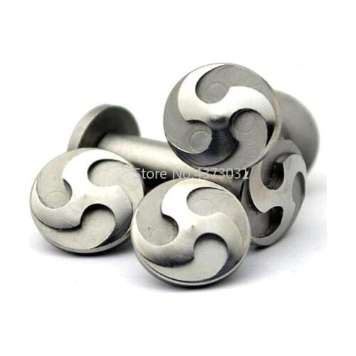 2Pieces Diy Knife Making knife Handle screw KNIVES whirlwind rivet Plum flower sharp 12 size Straight folding knife