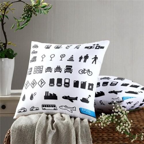 Simple Pattern Pillow Case Decoration Sofa Cushion Pillow Case Bed Pillow Case Home Decoration Car Pillow Case