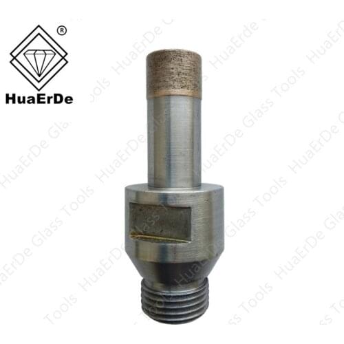 Belgium thread Mount-YG 1/2''.Glass drilling machine L95mm High-quality diamond emery drill L75