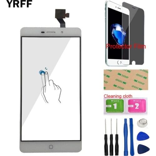 5.5'' Touch Screen Front Glass For Elephone P9000 P9000E / P9000 Lite Touch Screen Digitizer Panel Tools Protector Film