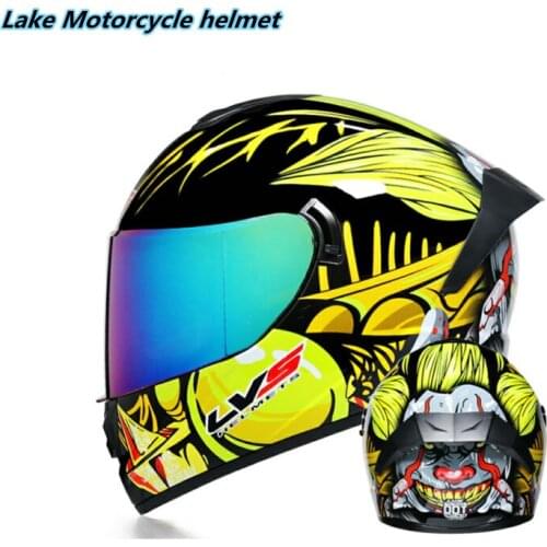 Full Face Helmet Racing Motorbiker Cascos Para Moto Touring Scooter Cruiser DOT