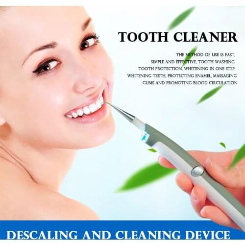 Dental Examine Teeth Cleaning Tool Electric Teeth Cleaner Dental Calculus Remover Teeth Whitening Tool with LED Light