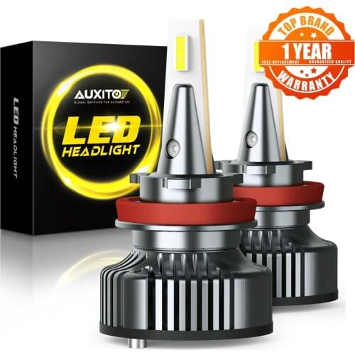 AUXITO 2Pcs 9012 H4 H11 LED Ice Lamps 16000LM 80W for Car LED Headlights H8 H9 HB3 9005 HB4 9006 LED 6500K 12V 24V Auto Lights