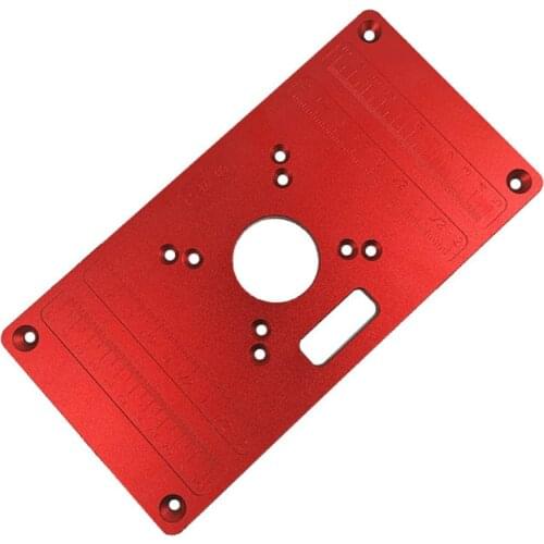 Universal RT0700C Aluminum Router Table Insert Plate for Woodworking Benches Router Table Plate