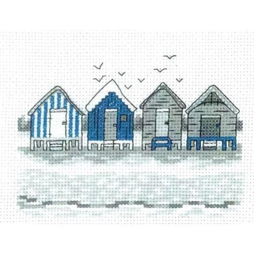 Top Customized Embroidery Beach Huts Funny Cross Stitch T Shirt with 100% Cotton Flosses & Free Shipping for Home Decor & Gifts
