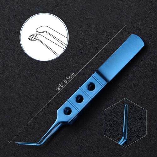 1pc Titanium tweezers Utrata Style Capsulorhexis Forcep 85mm ophthalmic instrument