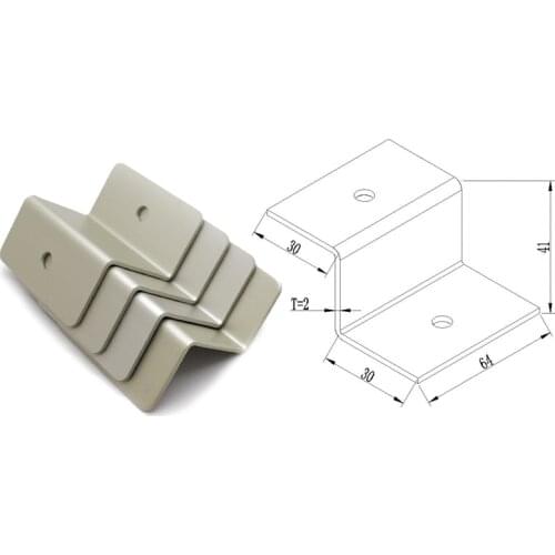 10 Sets Solar Z Mount Bracket 100% Aluminum Solar Panel Roof Mounting Bracket for Carvan Roof Power Accessories