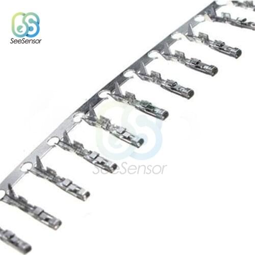 100pcs Male/Female Pitch 2.54mm Single Row Dupont Reed Dupont Jumper Wire Cable Pin Connector Terminal