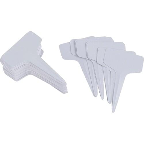 100 pcs Garden Labels gardening plant classification sorting sign tag card white