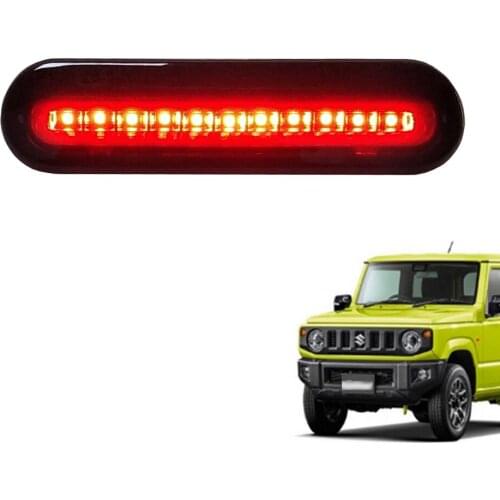 2019 Paste Type Black Red Light Car Rear High Brake LED Light A Brake Signal Indicator Compatible with Suzuki-Jimny JB74 JB64