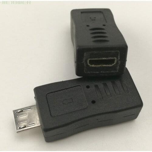 500pcs/lot 4 Type Straight Black Micro / Mini USB Female to Mini / Micro USB Male Adapter Charger Connector Converter Adaptor