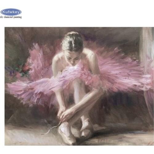 5D Diamond Painting Ballet Girl Dancer Diy Diamond Embroidery Full Square Round Drill Diamond Mosaic Cross Stitch Handmade Decor