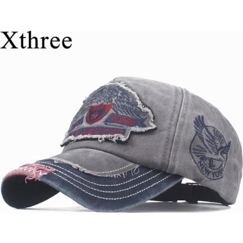 Xthree Cotton Summer Baseball Cap for Men Snapback Hat Embroidery Bone Cap Gorras Casual Casquette Men Baseball Hat