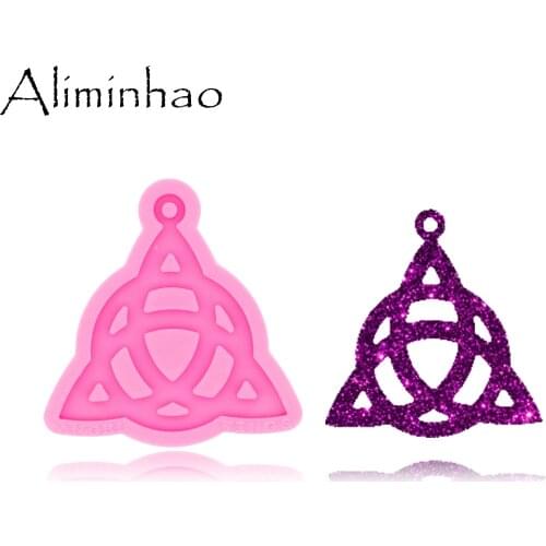 DY0446 Shiny Glossy Necklace Jewelry Epoxy Mould Crafting Keychain Silicon Resin Silicone Mold