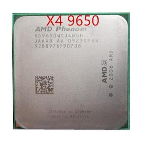 Free shipping AMD Phenom X4 9650 (HD9650WCJ4BGH) CPU 2.3 GHz Quad Core Socket AM2